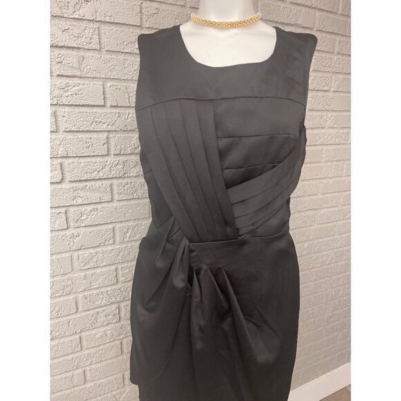 Twenty One Black Sleeveless Pleated Dress Size L - Picture 2 of 8